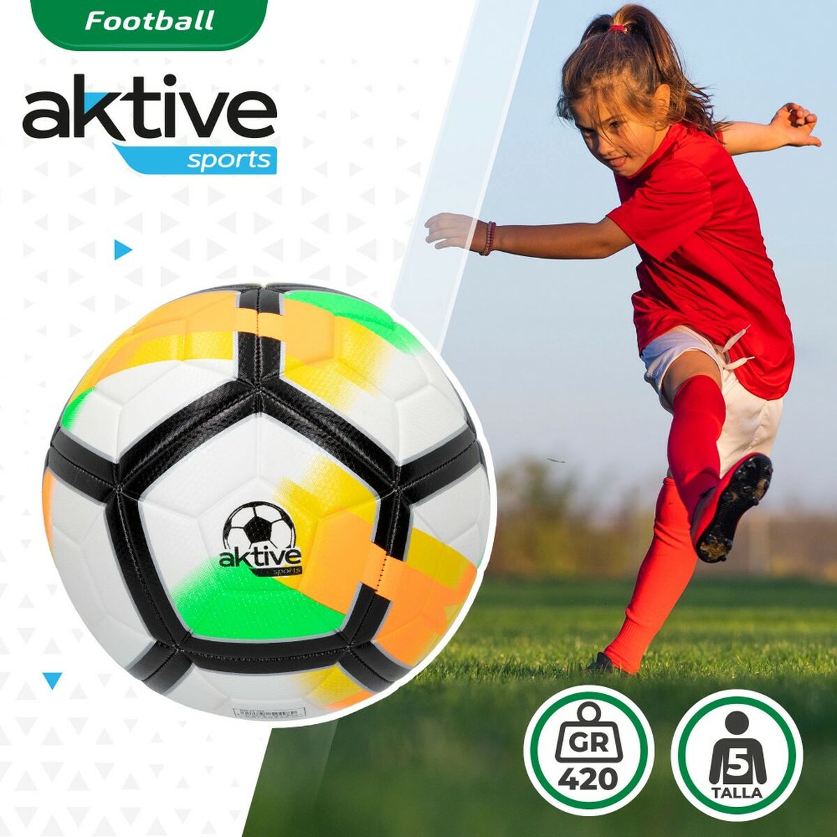Jalgpall Aktive 5 Ø 22 cm (12 Ühikut)